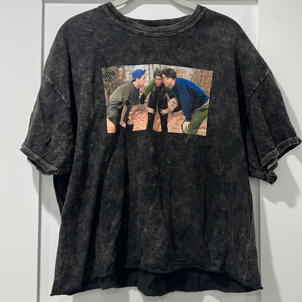 ✨sold✨ Friends thanksgiving football crop tee